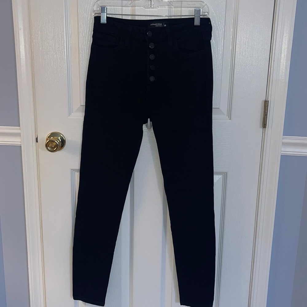 Just Black Denim Button Uo Skinny Jean